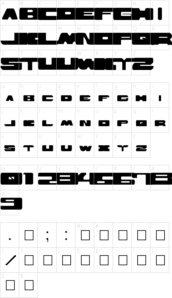 character map